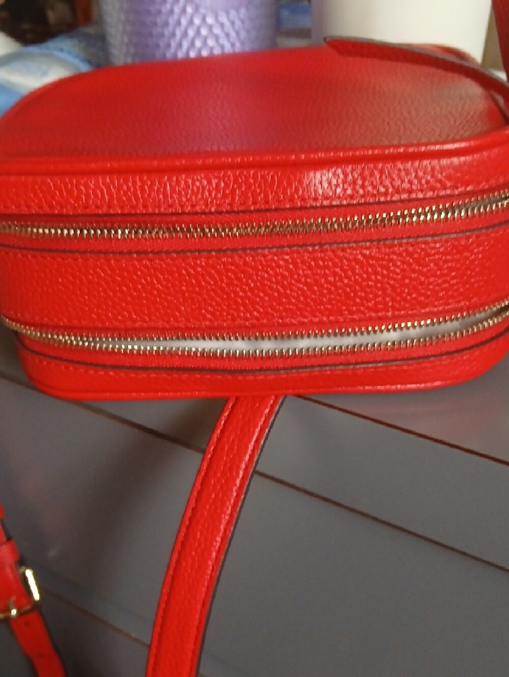 kate spade Red Pebbled Leather Crossbody Bag - Picture 2 of 5